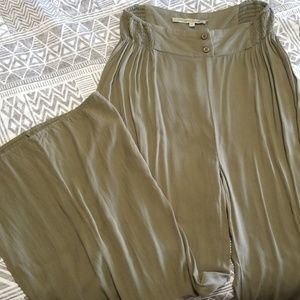 olive green foreign exchange palazzo pants